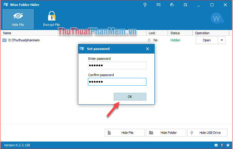 Cách đặt mật khẩu, password cho thư mục bằng phần mềm Wise Folder Hider