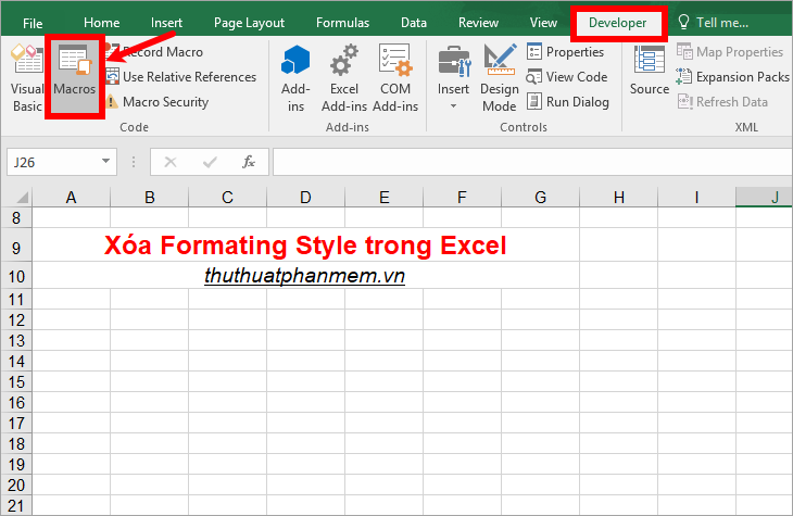 Cách xóa Style, delete Styles, xóa Formating Style cứng đầu trong Excel