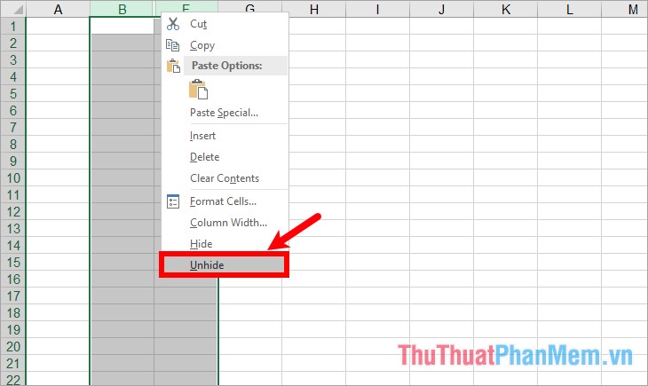 Excel bị ẩn dòng – Cách ẩn dòng và hiển thị dòng ẩn trong Excel