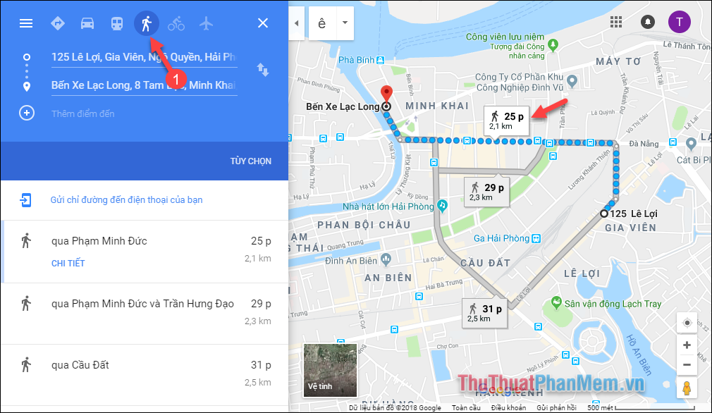 Tìm đường đi ngắn nhất bằng Google Map - Hướng dẫn cách sử dụng Google Map để tìm đường