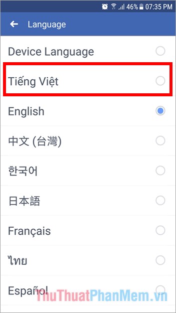 Cách thay đổi ngôn ngữ trên Facebook - Chỉnh ngôn ngữ Facebook