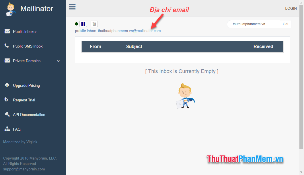 Tạo email ảo nhanh chóng để sử dụng tránh bị spam