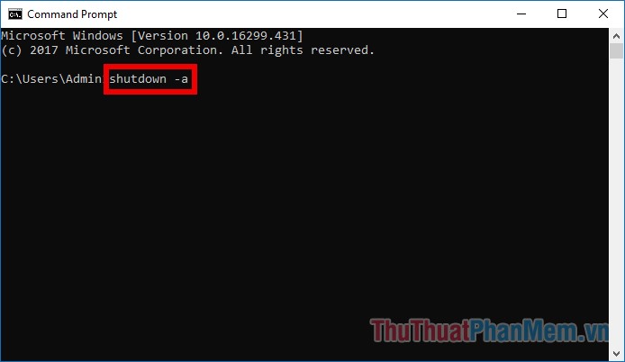 Shutdown command - Hẹn giờ tắt máy Windows 10 bằng lệnh Shutdown