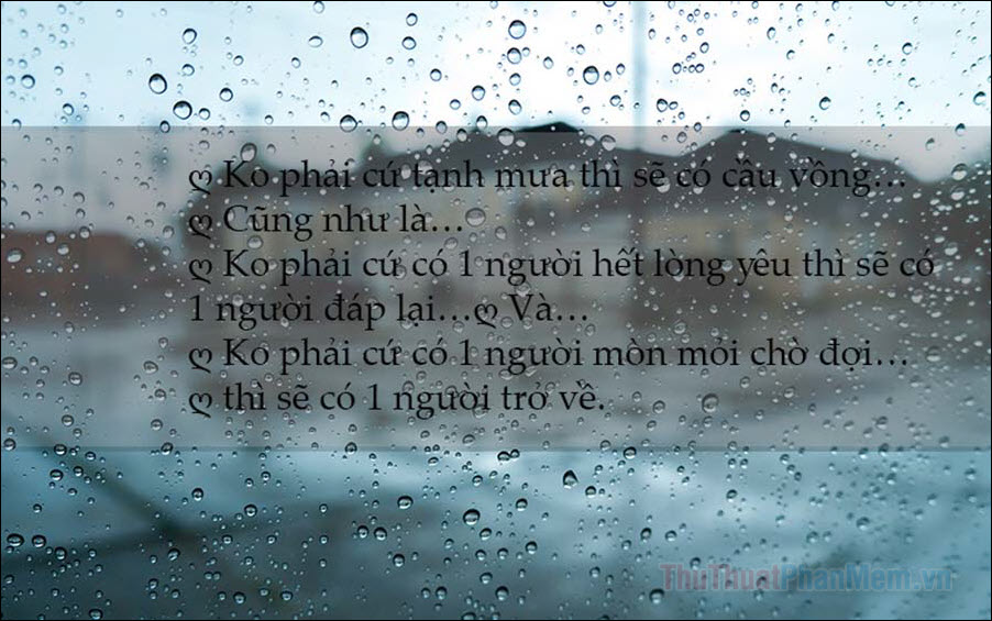 Mưa buồn - Những status, bài thơ về mưa hay nhất