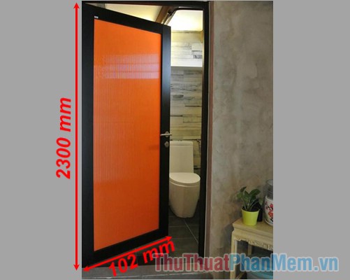 Kích thước cửa nhà vệ sinh chuẩn, thông dụng ở Việt Nam