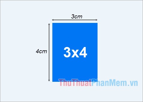 Hình ảnh 3x4 có kích thước ảnh chuẩn là 3cm x 4 cm