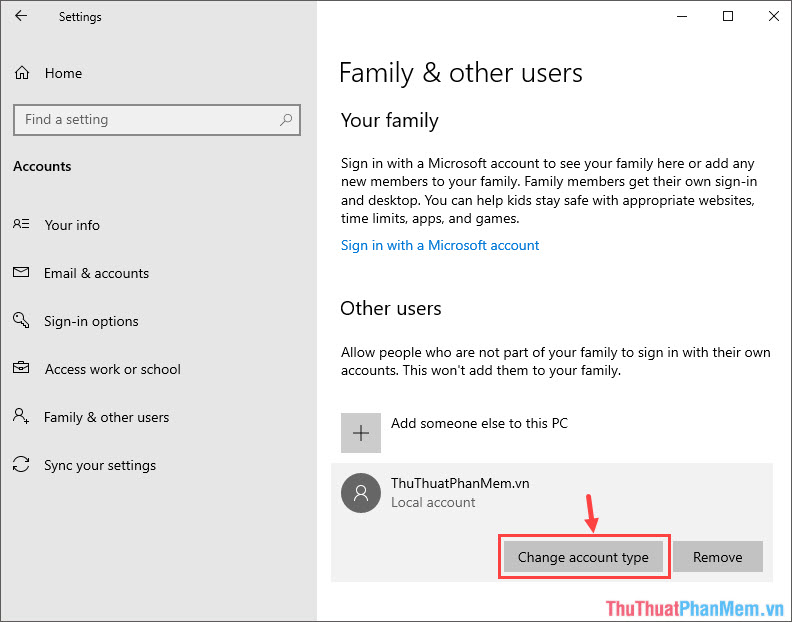 Cách đổi tên tài khoản, tên account trong Windows 10