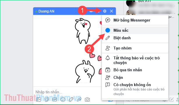 Cách đổi màu Messenger - Tùy biến màu sắc cửa sổ chat Facebook Messenger