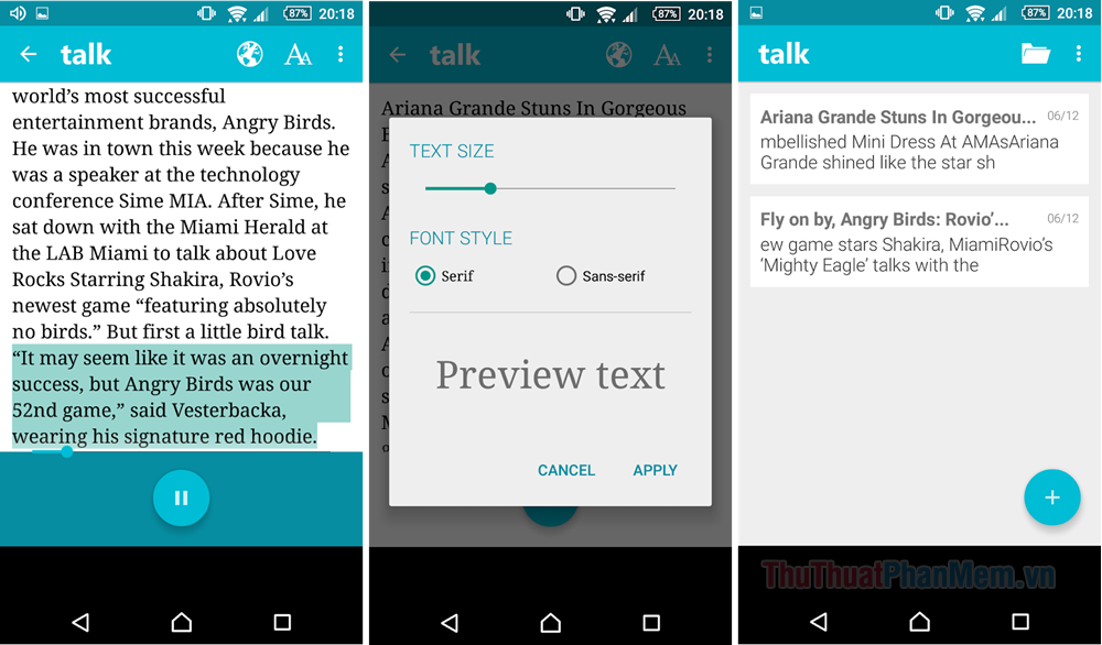 Top 5 phần mềm chuyển văn bản thành giọng nói trên Android