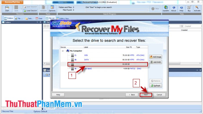 Khôi phục dữ liệu đã mất bằng phần mềm Recover My Files 2