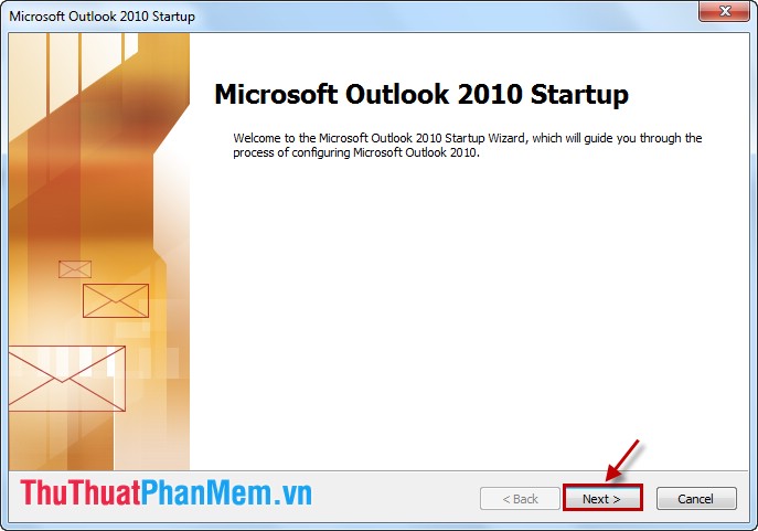 Microsoft Outlook khởi động