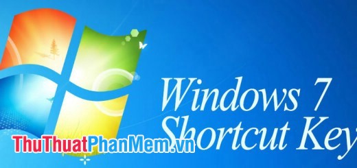 2023 Những phím tắt thường dùng trong Windows 7