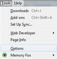 Options Firefox