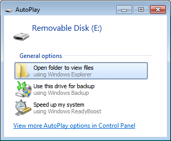 Hướng dẫn tắt Autoplay khi cắm USB, ổ cứng