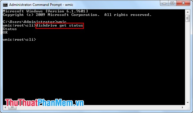 Kiểm tra tình trạng ổ cứng bằng câu lệnh CMD Command Prompt