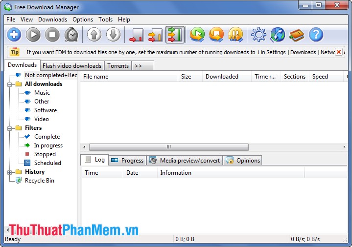 Phần mềm tải file miễn phí Free Download Manager (FDM)