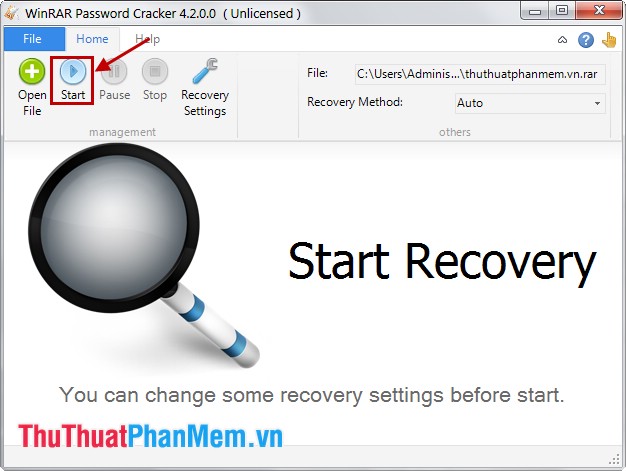 Start Recovery