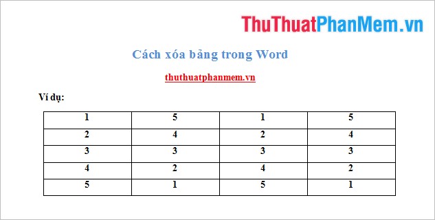 Bảng trong Word