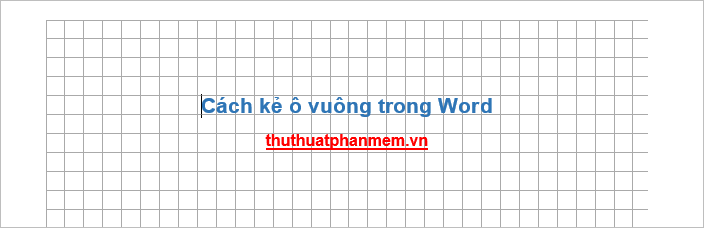 Cách Hiện Đường Lưới, Kẻ Ô Vuông Trong Word - Website Của Trường Thcs Đông  Thạnh, Tx Bình Minh, Tỉnh Vĩnh Long