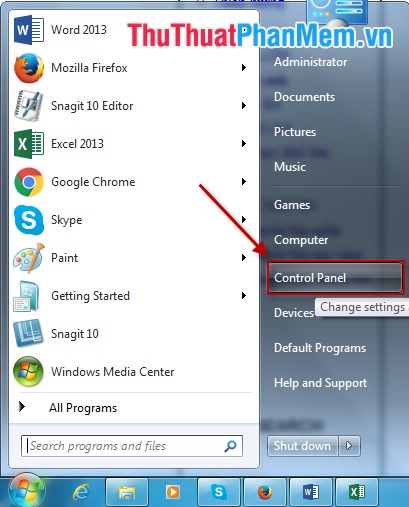 Hướng dẫn thay đổi dấu chấm thành dấu phẩy trong Excel trên Windows 7