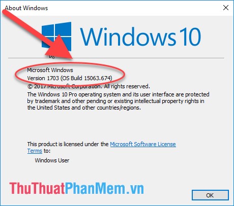 Cách xem, kiểm tra phiên bản Version và số Build Windows 10 đang dùng