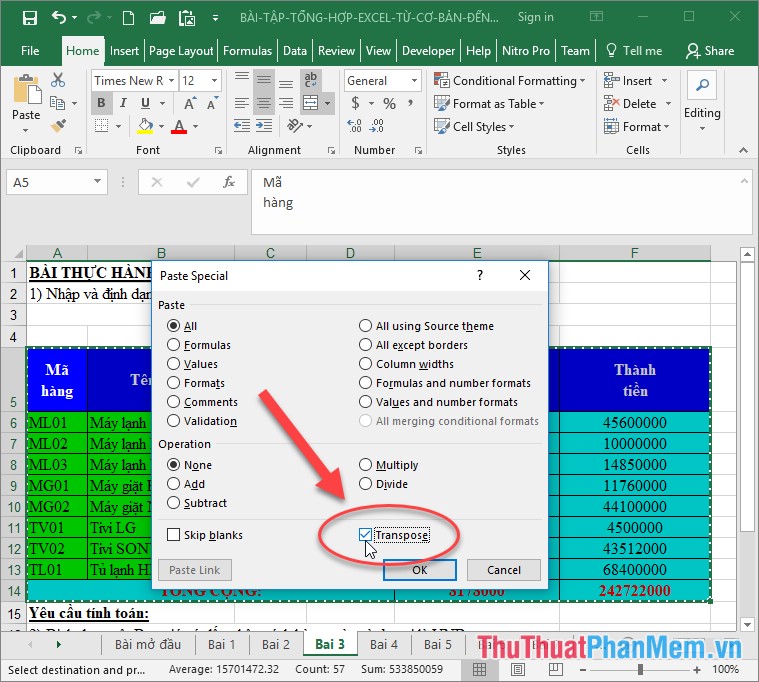 Phần 1: Các thủ thuật Excel cực kỳ hữu ích cần nắm vững