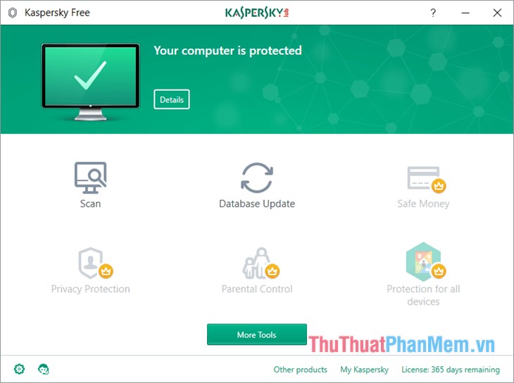 Phần mềm Kaspersky Free Antivirus