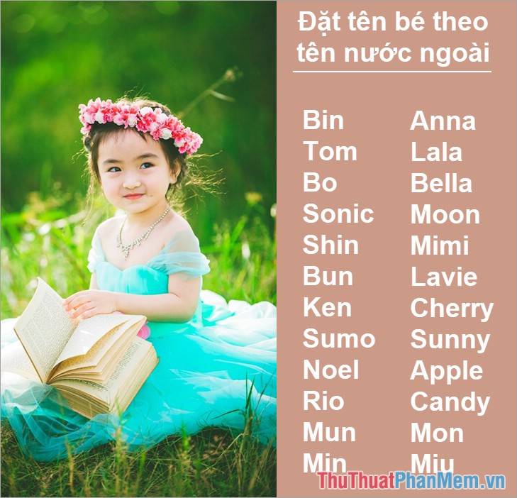 Tên trẻ em bằng tiếng nước ngoài