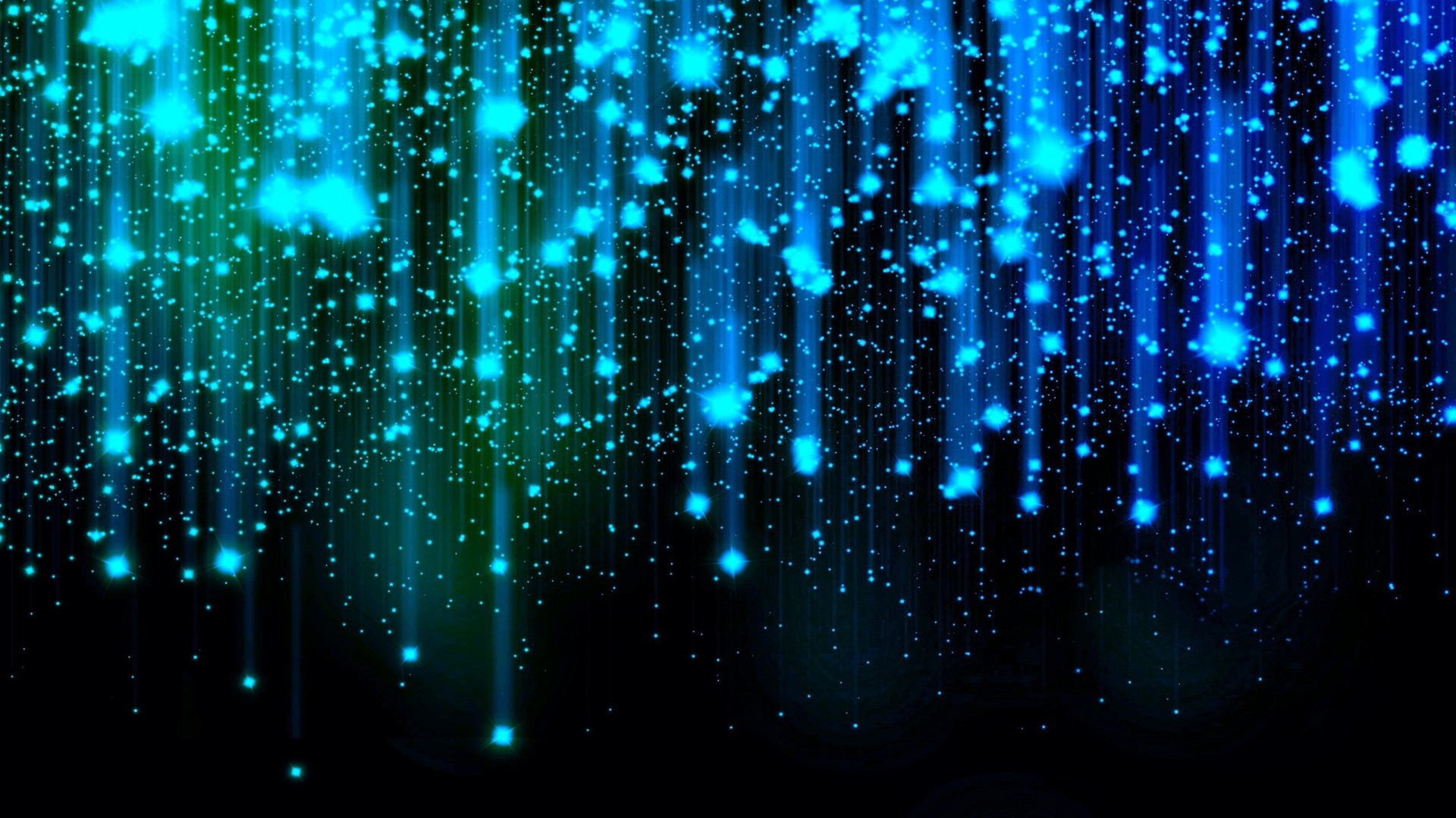Hình nền máy tính full HD - những ngôi sao xanh rơi thành những tia sáng đẹp