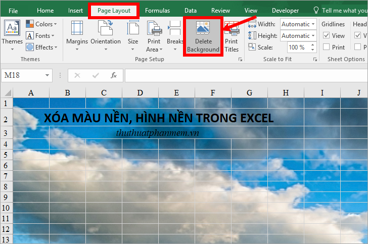 Phần mềm đơn giản để Xóa nền Excel mà bạn cần biết