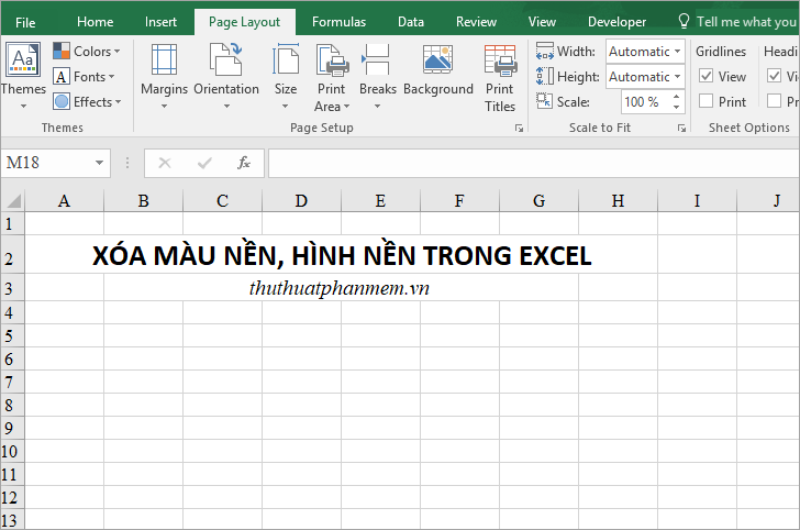 Xóa màu nền Excel: Nói tạm biệt với màu nền tự động trong Excel! Ảnh liên quan đến từ khóa này sẽ giúp bạn xóa hết màu nền để làm cho bảng tính của bạn trở nên chuyên nghiệp và dễ đọc hơn.