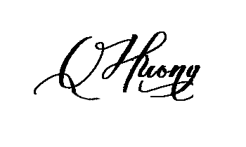 Mẫu chữ ký đẹp mắt thương hiệu Quỳnh Hương