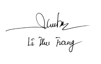 Mẫu chữ ký đẹp mắt thương hiệu Trang