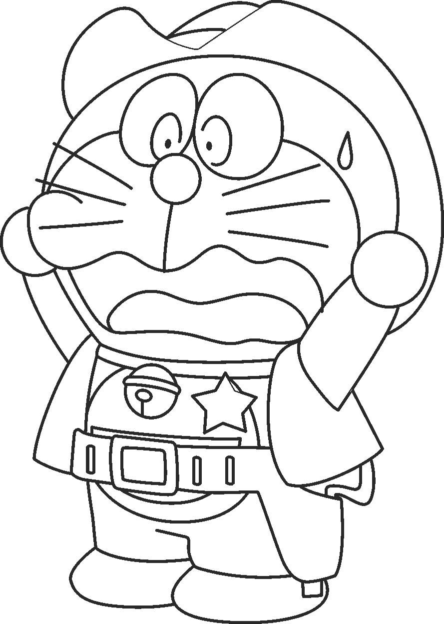 Tranh tô màu Doraemon  (53)