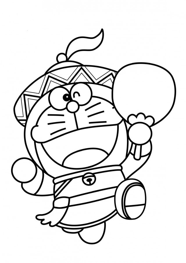 Tranh tô màu Doraemon  (67)