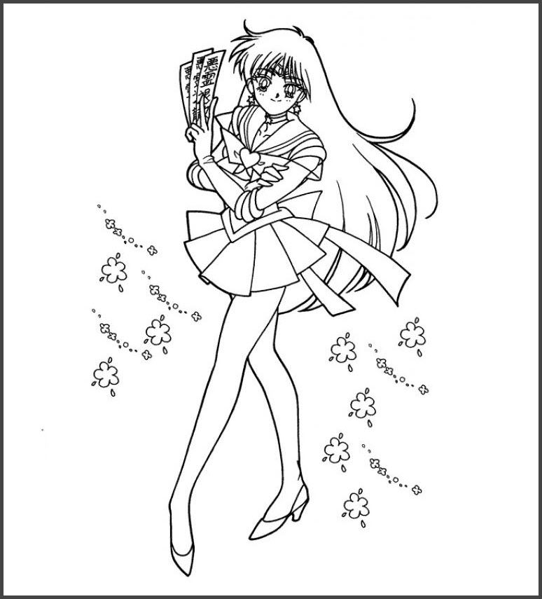 Tranh tô màu cho bé Thủy Thủ Mặt Trăng Sailor Moon  Hot Sex Picture