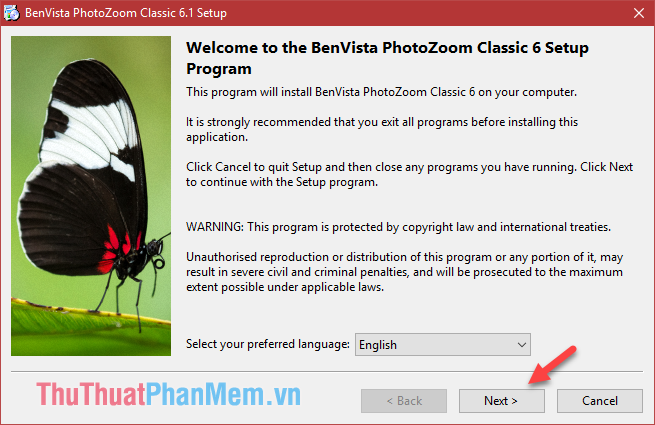 Cài đặt phần mềm PhotoZoom vào máy