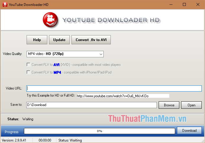 Phần mềm Youtube Downloader HD