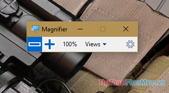 Giao diện của magnifier