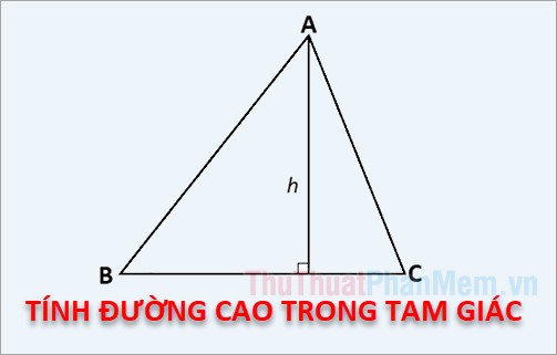 Công thức nào là tính đàng cao vuông góc với cạnh huyền của tam giác vuông?
