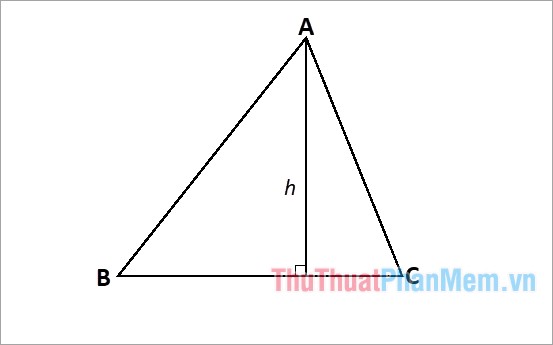 Công thức tính lối cao vô tam giác