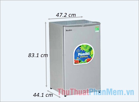 Kích thước tủ lạnh Funiki FR-91CD 90 lít