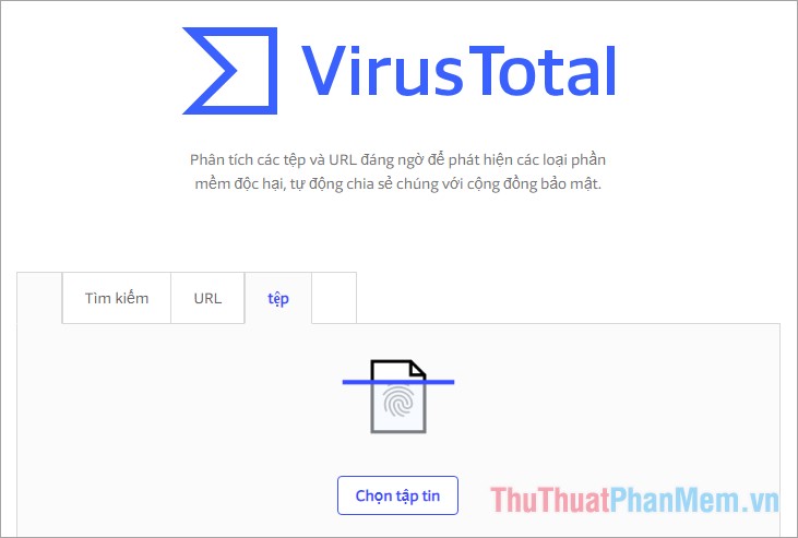 Trang web Virus Total