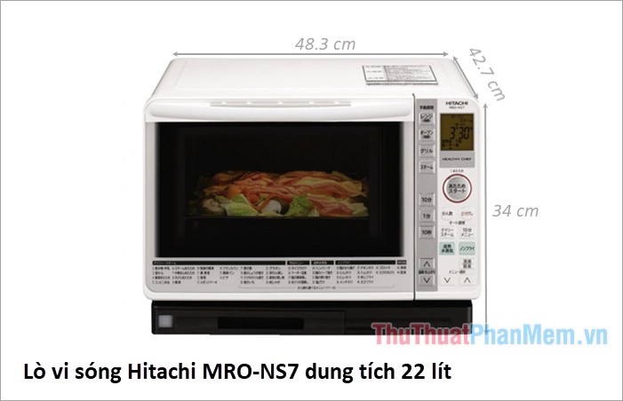 Các kích thước lò vi sóng Hitachi phổ biến