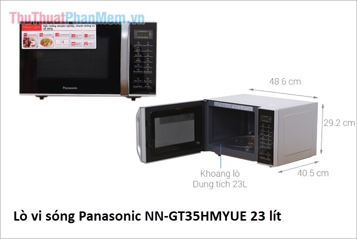 Kích thước lò vi sóng Panasonic phổ biến