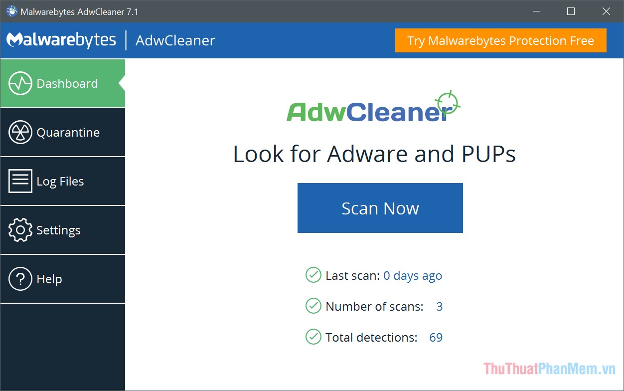 Phần mềm AdwCleaner: