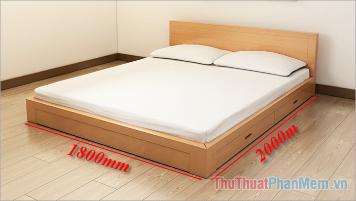Kích thước giường ngủ đôi tiêu chuẩn