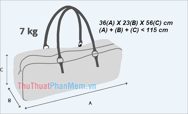Kích thước hành lý của Vietnam Airlines