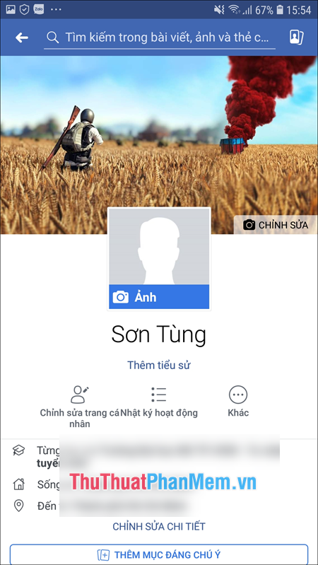 Cách xóa ảnh đại diện trên Facebook bằng điện thoại máy tính  Trường THPT  Phạm Hồng Thái