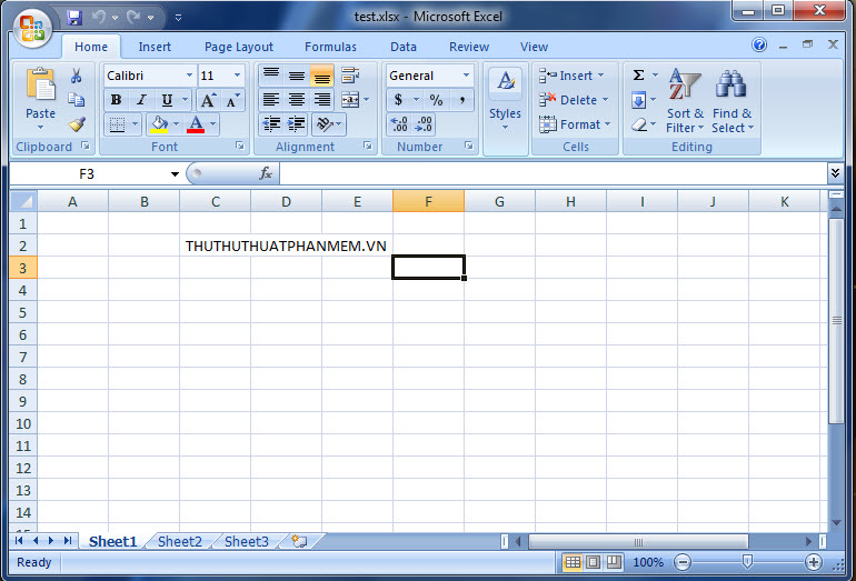 Mở tệp .xlsx trong Microsoft Excel 2007